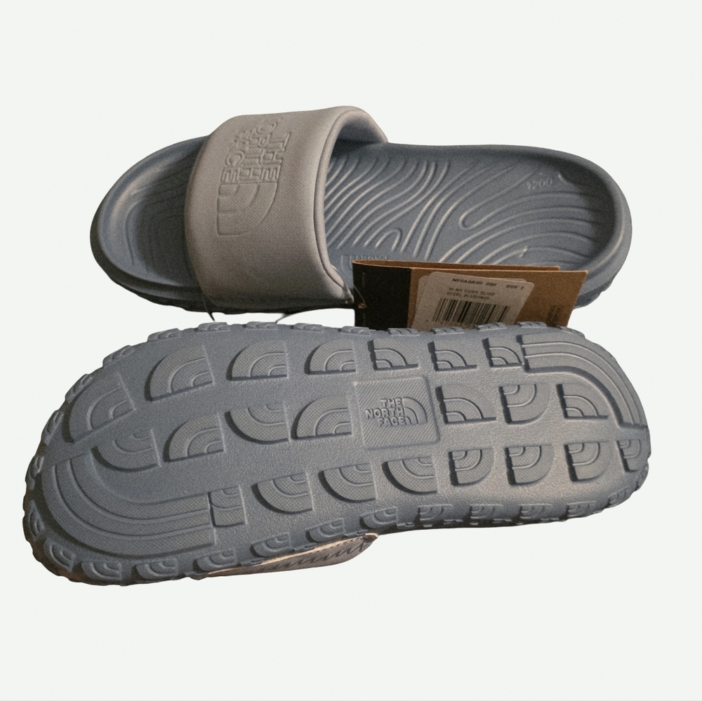 North Face Women's Never Stop Cush Slide "Steel Blue" Size 8 NEW - Picture 3 of 3